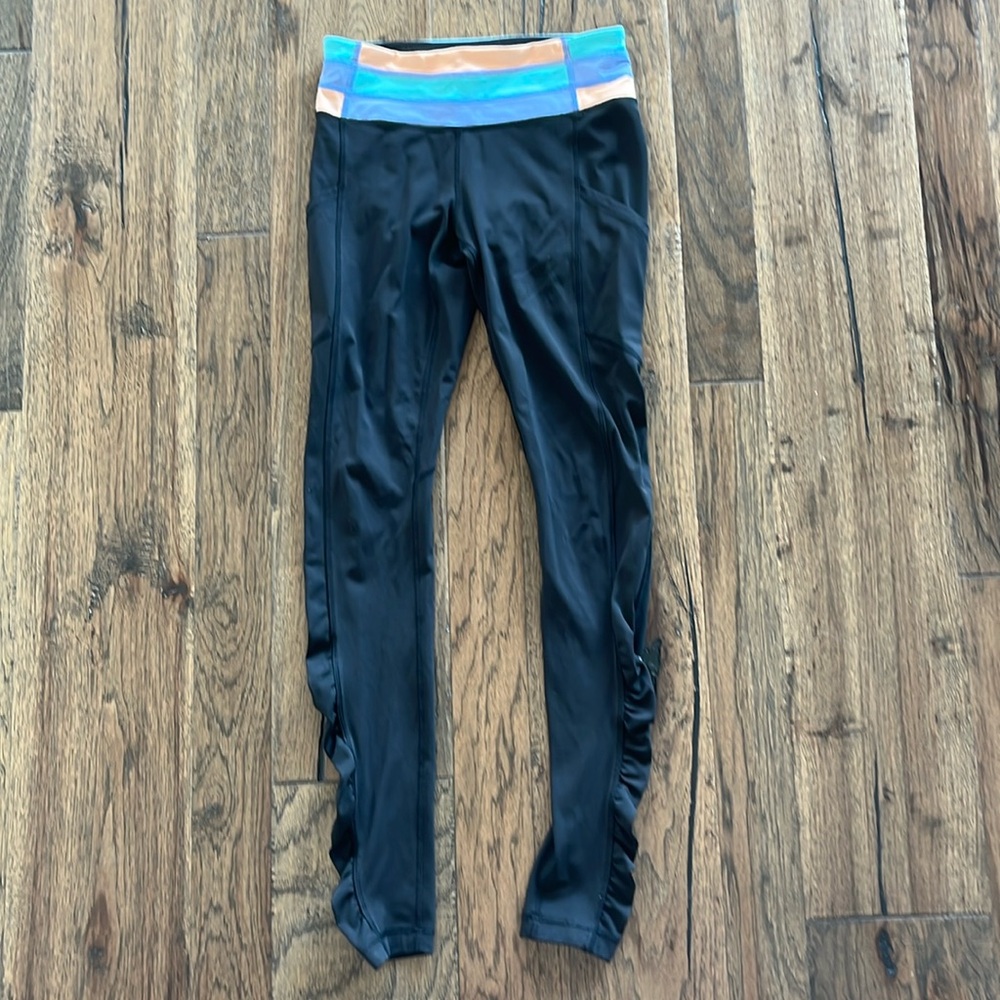 Black Ruffle Lululemon Leggings
